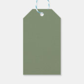 Eerste verjaardag bloemenkonijn cadeaulabel (Achterkant)