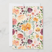 Eerste Verjaardag Bourgondië Gouden Bloemenkrans U Kaart (Achterkant)