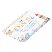 Eerste verjaardag boys Nautical Blue Lighthouse Magneet (Linkerzijde)