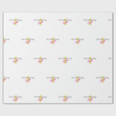 Eerste verjaardag cadeaupapier (Vlak)