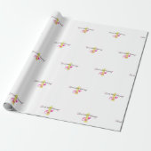 Eerste verjaardag cadeaupapier (Uitgerold)