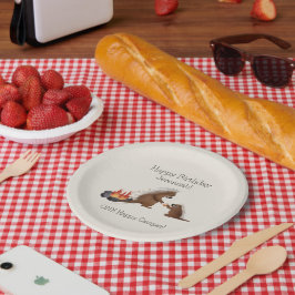 Eerste verjaardag Camping Stekelvarkens maken s'mo Papieren Bordje