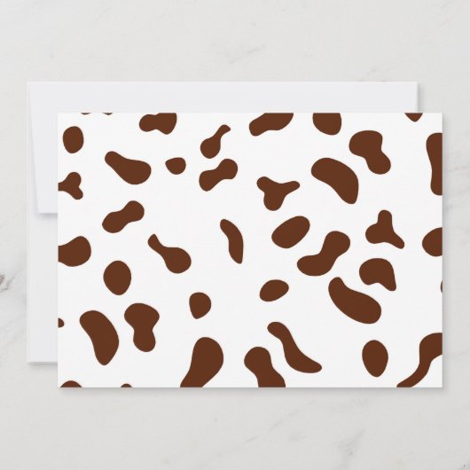 Eerste verjaardag Cowboy foto uitnodiging (Achterkant)