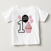 Eerste verjaardag Cupcake Ballonnen (Voorkant)