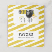 Eerste Verjaardag Custom Tafelteken Plaatskaartje (Buitenkant ongevouwen)