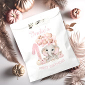 Eerste verjaardag Cute Elephant Herfst Girl Favor  Bedankzakje
