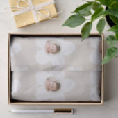 Eerste verjaardag: daisy boho retro terracotta nat tissuepapier (Geschenk)