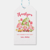 Eerste verjaardag Dank je wel Cadeaulabel (Voorkant)