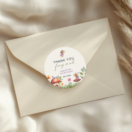 Eerste verjaardag dank je wel ronde sticker