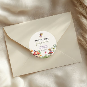 Eerste verjaardag dank je wel ronde sticker