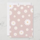 Eerste verjaardag dankkaart retro madeliefje kaart (Achterkant)