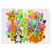 Eerste verjaardag Dierenzak Groot Cadeauzakje (Achterkant)