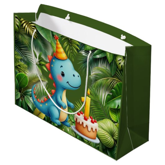 Eerste verjaardag Dino Groot Cadeauzakje (Achterkant Gekanteld)