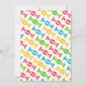 eerste verjaardag drie cupcakes babymeisjesfeest kaart (Achterkant)