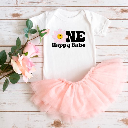 Eerste verjaardag Een gelukkige baby T-shirt