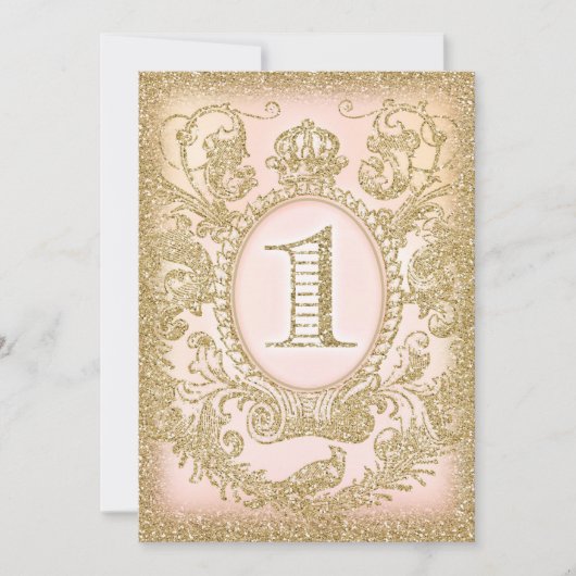 Eerste verjaardag een keer op een droom prinses In Kaart (Voorkant)