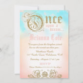 Eerste verjaardag een keer op een droom prinses In Kaart (Achterkant)