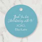 Eerste verjaardag EÉN op de Zee Zeemeerdag Bedankjes Labels (Achterkant)