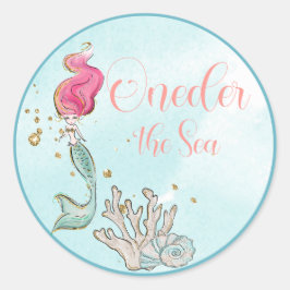 Eerste verjaardag EÉN op de Zee Zeemeerdag Ronde Sticker