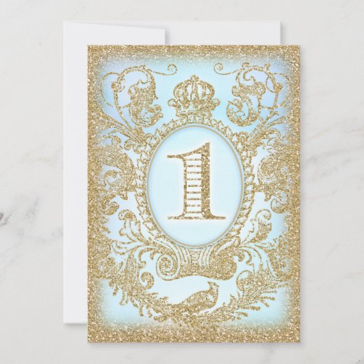 Eerste verjaardag, eenmaal op tijd Prins Kaart (Voorkant)