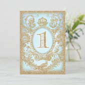 Eerste verjaardag, eenmaal op tijd Prins Kaart (Staand voorkant)