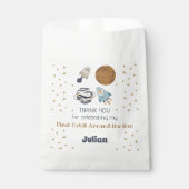 Eerste verjaardag, eerste baan rond de zon! bedankzakje (Voorkant)