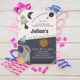 Eerste verjaardag, eerste baan rond de zon! kaart