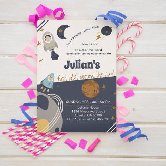 Eerste verjaardag, eerste baan rond de zon! kaart