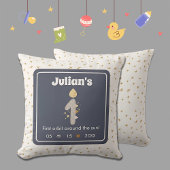 Eerste verjaardag, eerste baan rond de zon! kussen