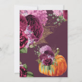 Eerste verjaardag Elegante Herfst Bourgondië Kaart (Achterkant)