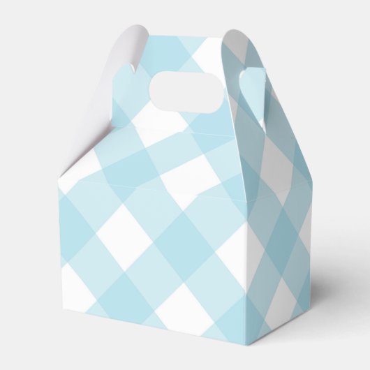 Eerste verjaardag Elephant Baby Boy Favor Box Blue Bedankdoosjes (Achterkant)