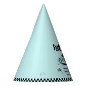 Eerste verjaardag Fast One  Blue Race Car Feesthoedjes (Links)