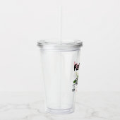 Eerste verjaardag Fast One Green  Race Car Acryl Drinkbeker (Rechts)