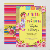 EERSTE VERJAARDAG FIESTA KAART MEXICAAN (Voorkant / Achterkant)