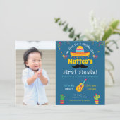 Eerste verjaardag Fiesta Mexicaanse verjaardag uit Kaart (Staand voorkant)