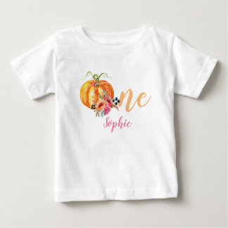 Eerste Verjaardag Flower Pumpkin Shirt