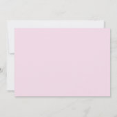 Eerste verjaardag foto Moderne roze hart script Bedankkaart (Achterkant)