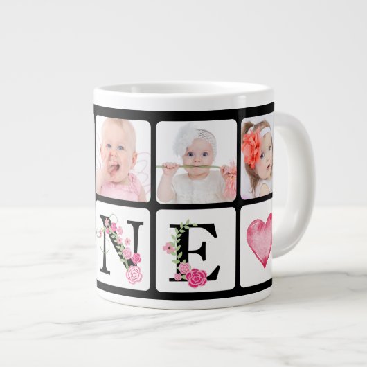 Eerste verjaardag Foto van de geboorte Mok (Voorkant rechts)