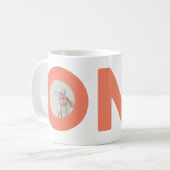 Eerste verjaardag Foto Verjaardag Koffiemok (Voorkant links)