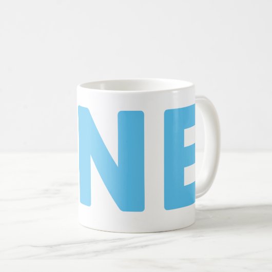 Eerste verjaardag Foto Verjaardag Koffiemok (Voorkant rechts)