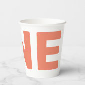 Eerste verjaardag Foto Verjaardag Papieren Bekers (Achterkant)