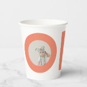 Eerste verjaardag Foto Verjaardag Papieren Bekers (Voorkant)