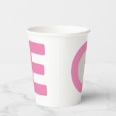 Eerste verjaardag Foto Verjaardag Papieren Bekers (Rechts)