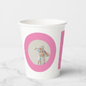 Eerste verjaardag Foto Verjaardag Papieren Bekers (Voorkant)