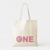 Eerste verjaardag foto verjaardagsfeestzak tote bag (Achterkant)