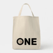 Eerste verjaardag foto verjaardagsfeestzak tote bag (Achterkant)