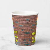 Eerste verjaardag: Fun Graffiti-geïnspireerde rege Papieren Bekers (Links)
