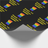 Eerste verjaardag: Fun, kleurrijke regenboog geïns Cadeaupapier (Hoek)