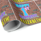 Eerste verjaardag: Fun, Urban Graffiti geïnspireer Cadeaupapier (Rol Hoek)