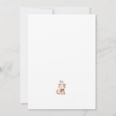 Eerste verjaardag gevulde Speelgoed kat gepersonal Kaart (Achterkant)